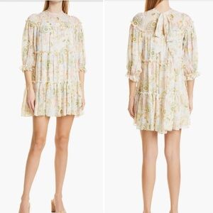 Ted Baker Bellona Tiered Trapeze Floral Mini Dress